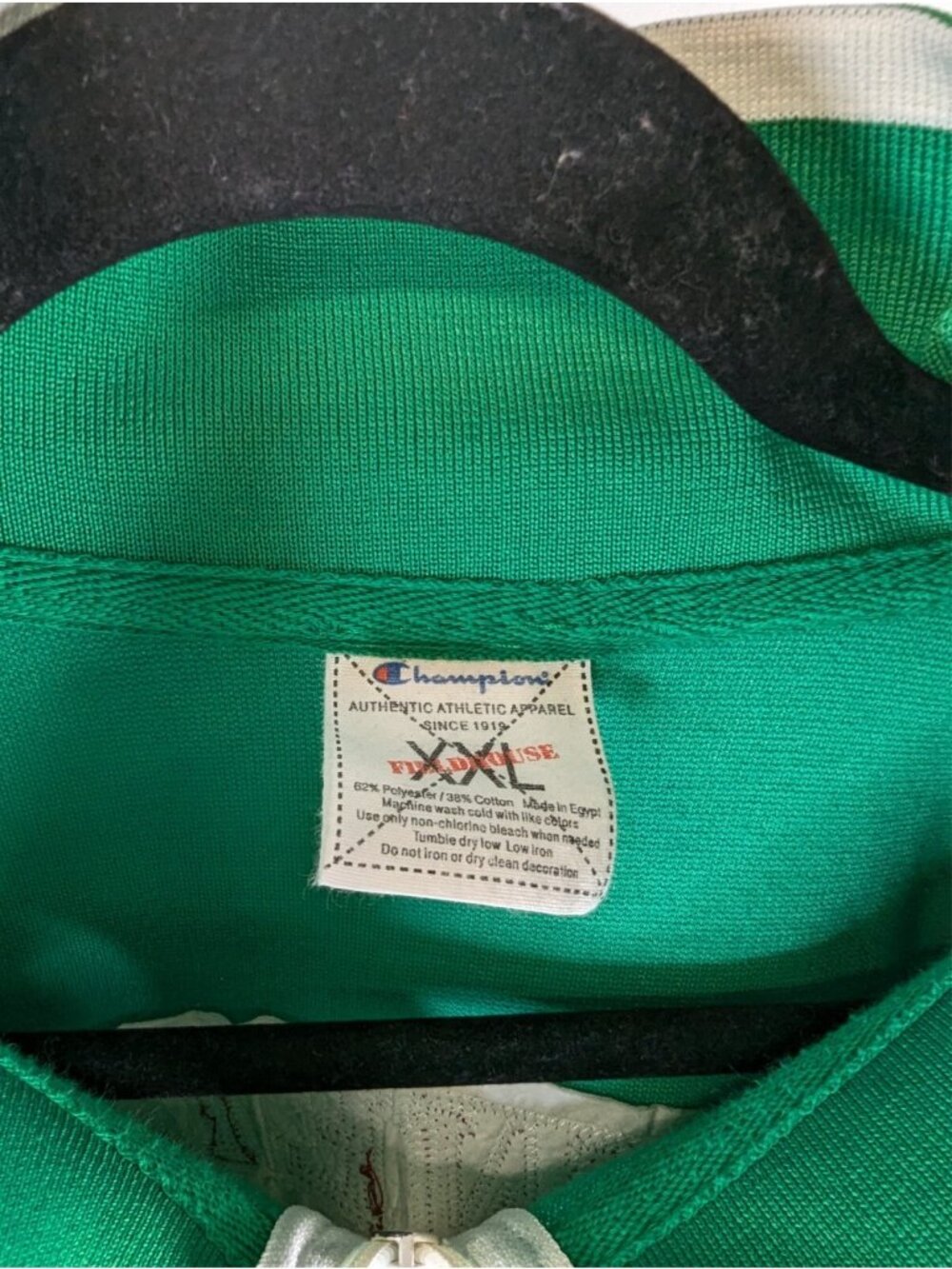 Budweiser St Louis Mens 2XL Champion Track Jacket Green Full Zip Sweatshirt - Picture 4 of 9